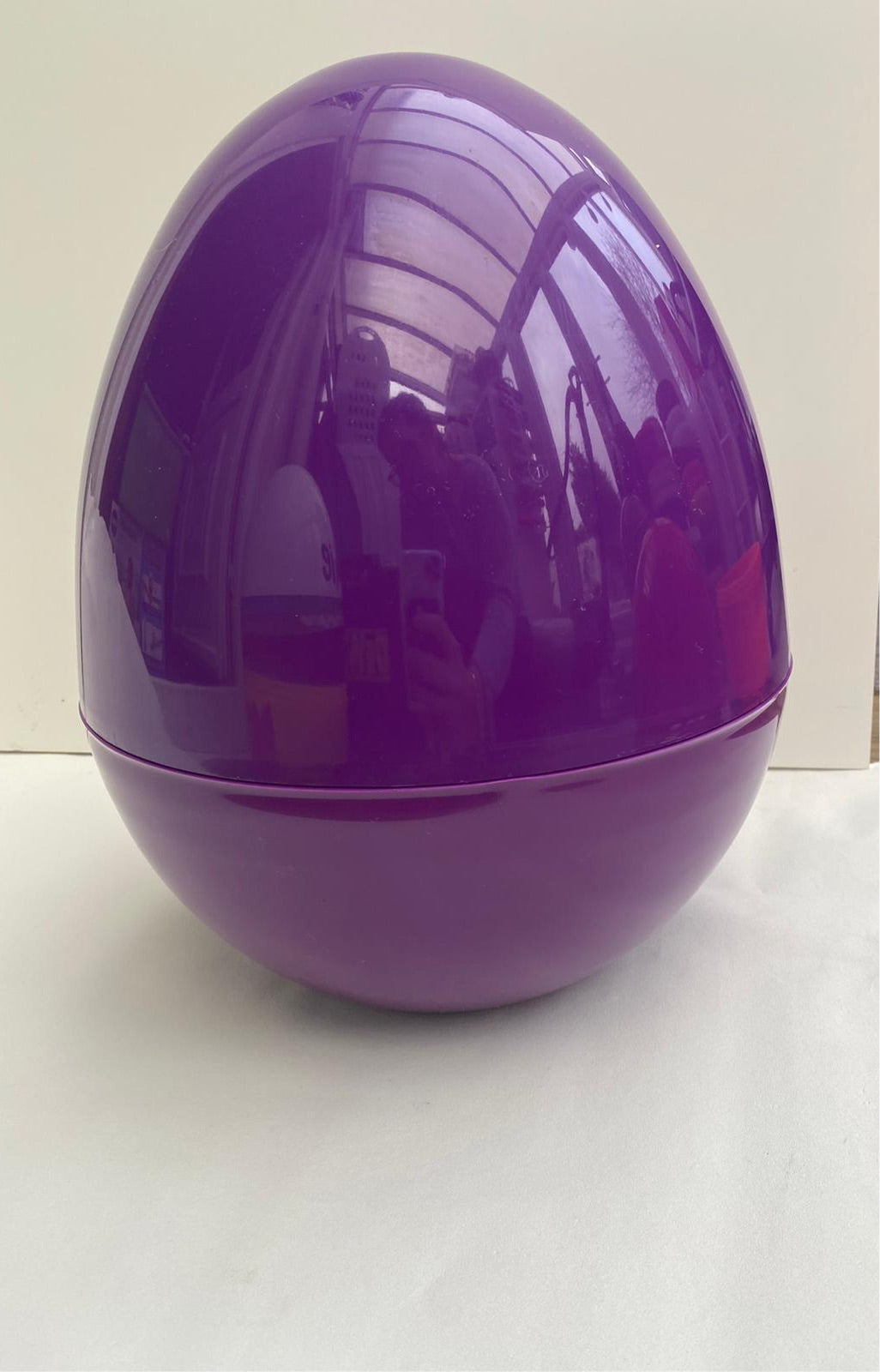 Giant Plastic Egg. 36cm 14inch Tall - PURPLE