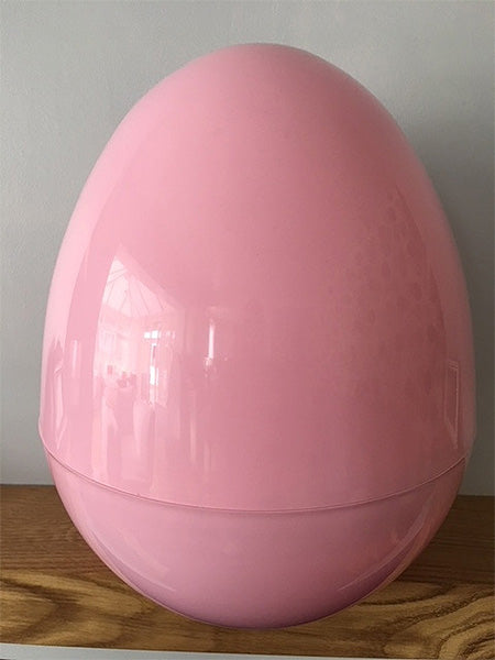 Giant Plastic Egg. 36cm 14inch Tall - BABY PINK - PACK OF 6