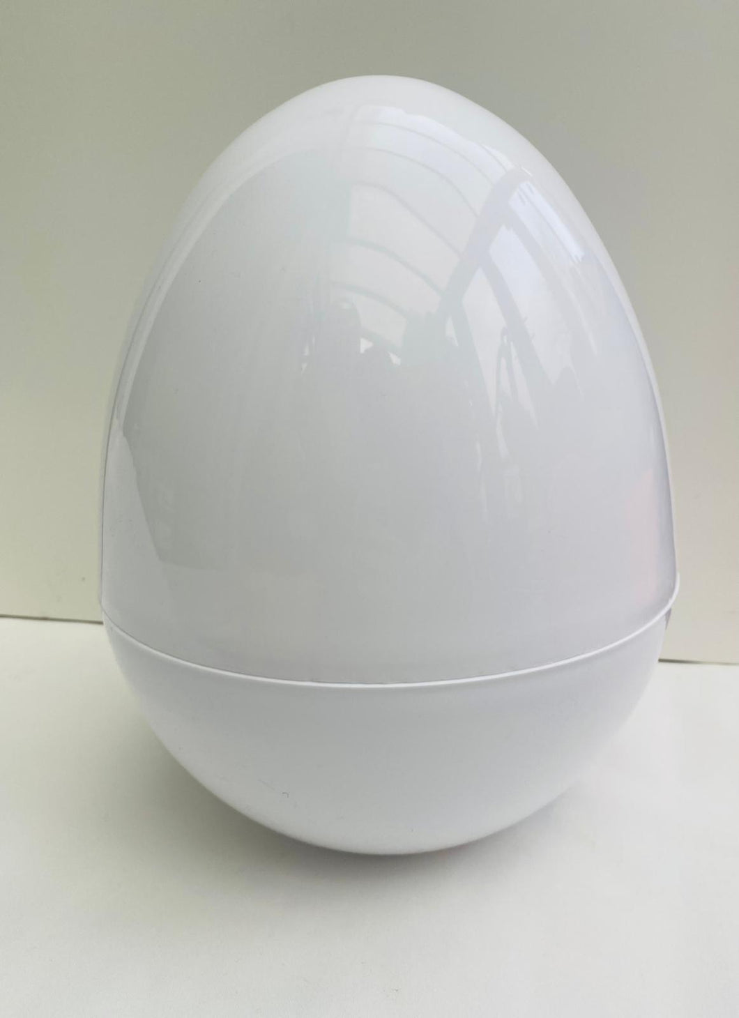 Giant Plastic Egg. 36cm 14inch Tall - WHITE - PACK OF 6